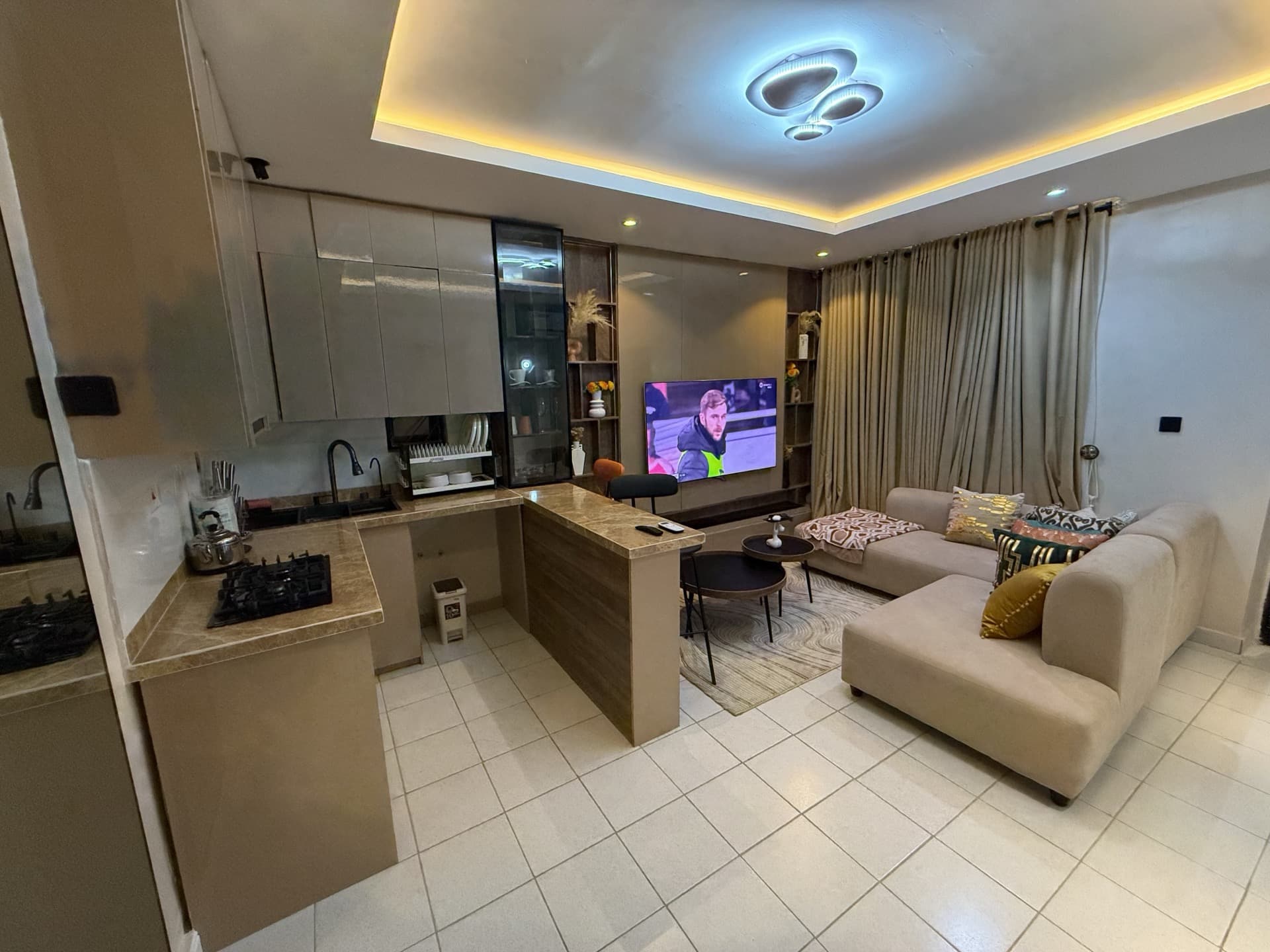 The Caramel Cove shortlet garden from inside - Lekki Phase 1 Lagos