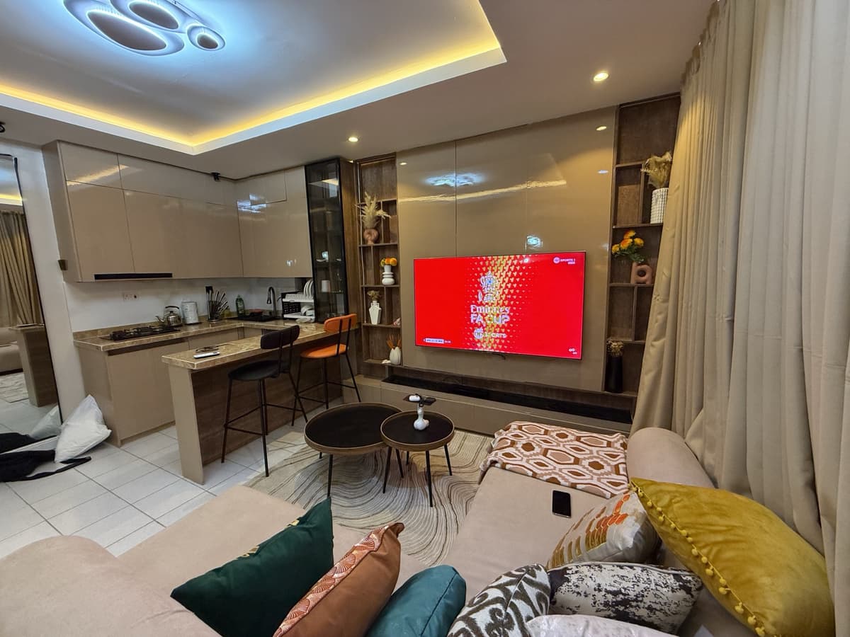 The Caramel Cove shortlet living room - Lekki Phase 1 Lagos